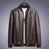 Зимняя кожаная куртка больших размеров 8XL 7XL, мужская куртка-бомбер из искусственной кожи, повседневная винтажная черная байкерская куртка с карманами на молнии