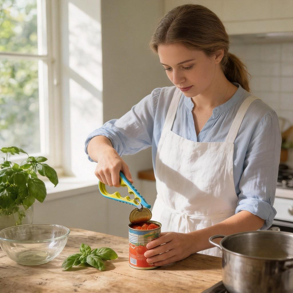 Kitchen Multifunctional Can Opener With Smooth Operation For Gift And Everyday Use