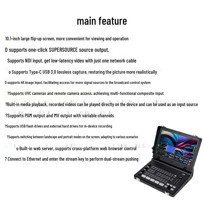 JiaShiYing Neolive N5/N5s 4K HDMI Универсальный коммутатор для прямой трансляции