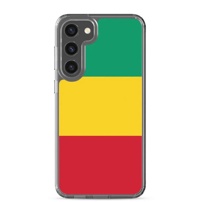 Coque Téléphone - Samsung - Galaxy S23 Ultra - Drapeau Guinée - Souple - Multicolore