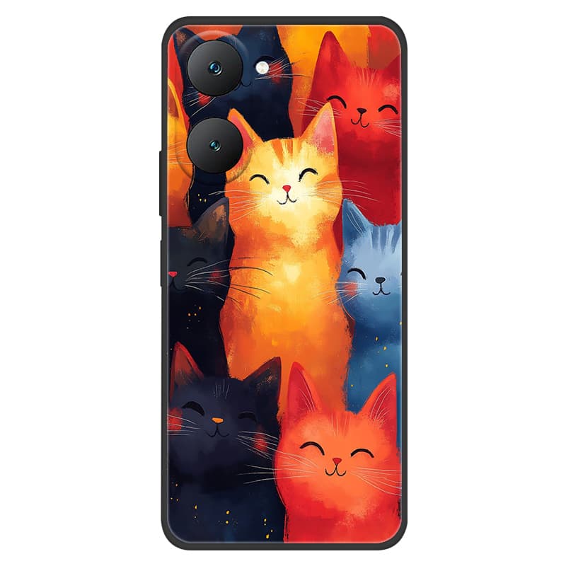 Case For Vivo Y28S Y18 Cases Y18E Y03 Y36T 4G 5G Y28E T3 Lite 5G Soft TPU Silicone Phone Cover For Vivo Y36T 4G Black Back Shell