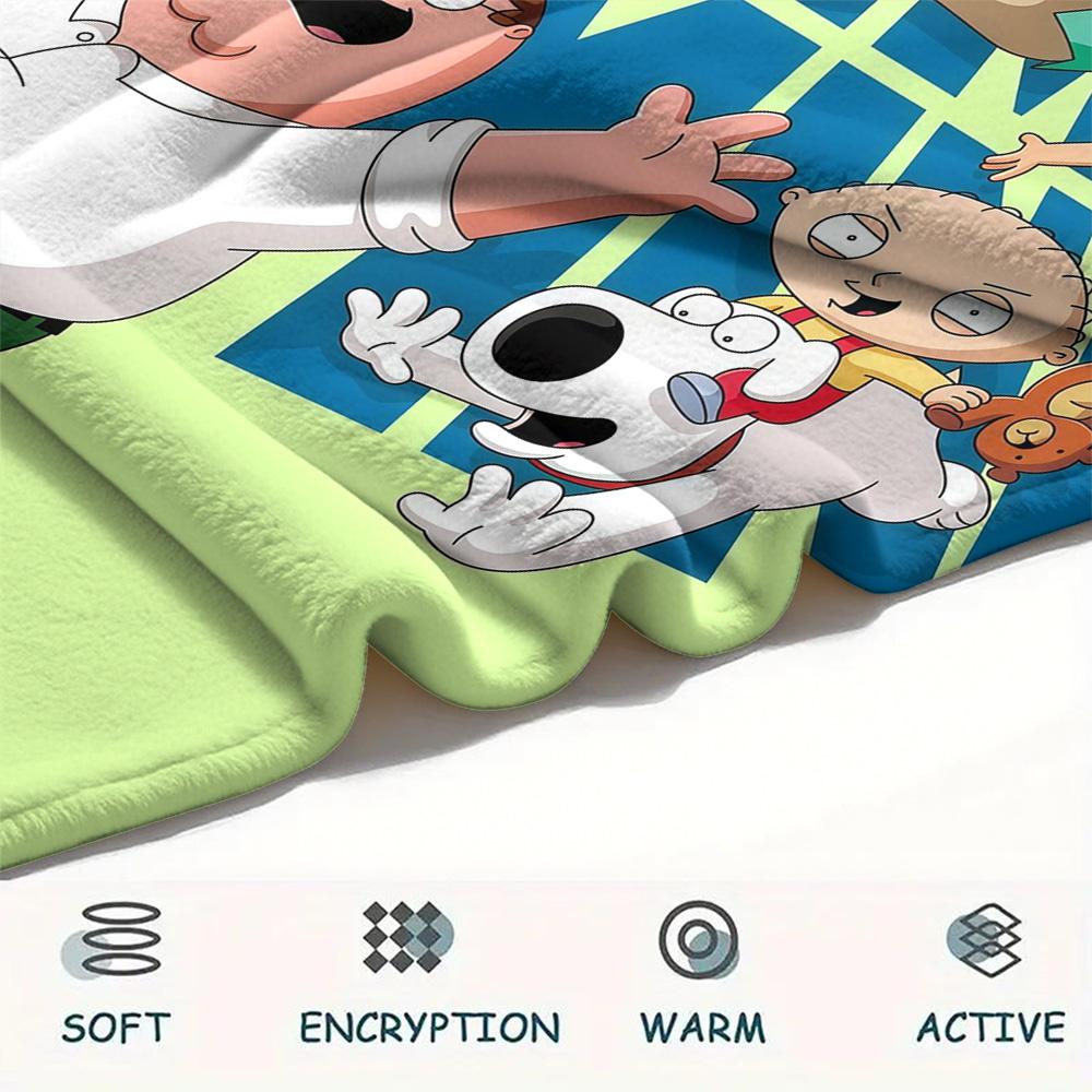 Family Guy2 Flannel Blanket, High quality Comfortable for All Seasons, Home Decor, Warmth and Comfort