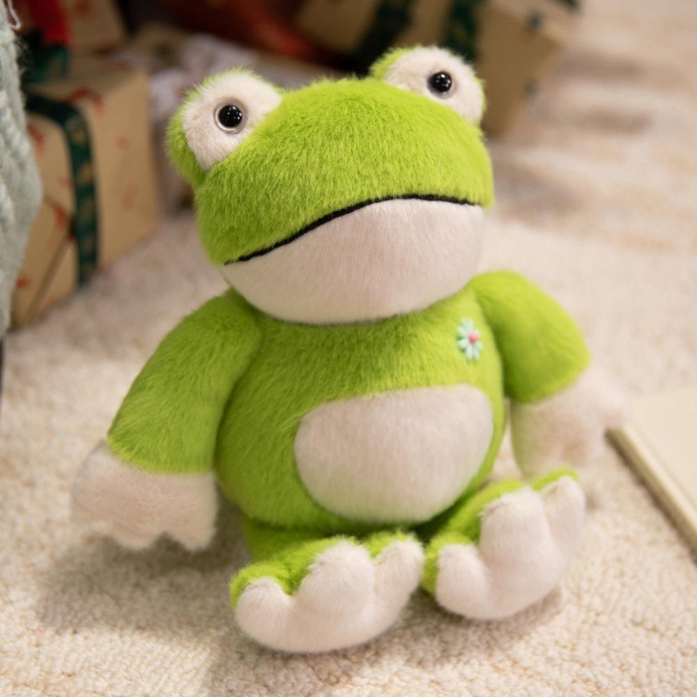 Fluffy Hug Animal Stuffed Doll Simulation Frog Plush Stuffed Toy Home Decor