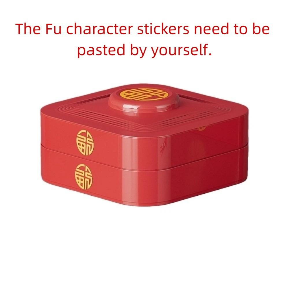 2 Layers Nut Serving Tray 8-Compartment Biscuit Fruit Plate Multi-functional Candy Box  Party