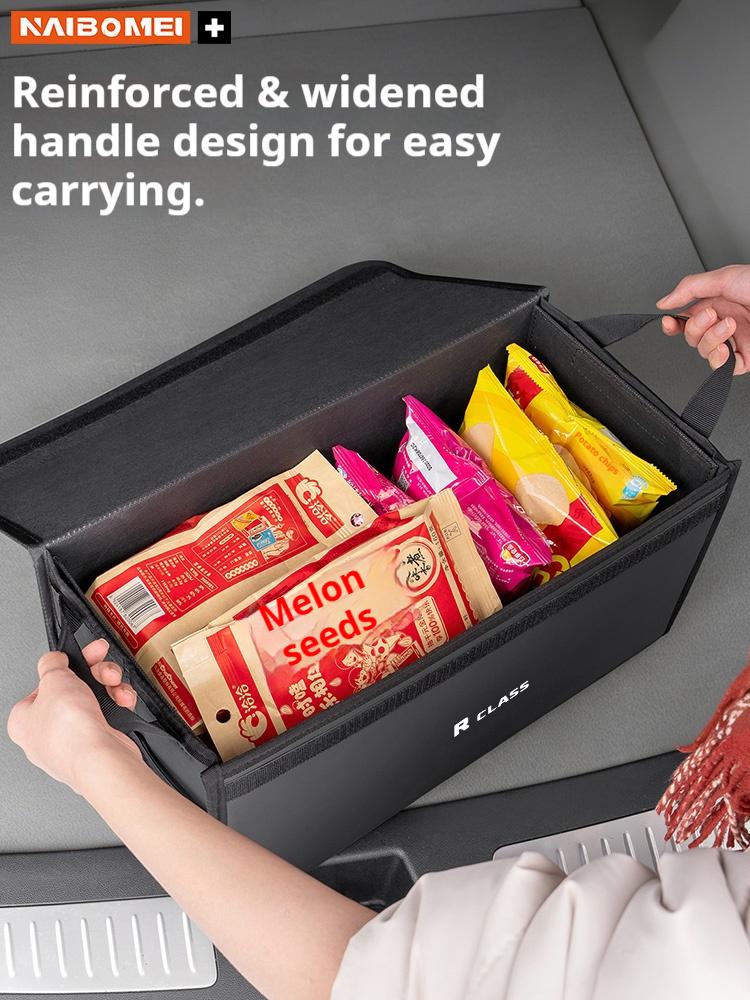 ECLD4 For Mercedes-Benz R Class Car Trunk Foldable Storage Box Multi-Purpose Storage Organizer Bag Large-Capacity Stowing Tidying Bag
