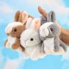10cm Plush Rabbit Pendant Fully Filled Soft Lovely Animal Doll Plushie Handbag Ornament PP Cotton Bunny Doll Backpack Keychain Accessories Party Favor
