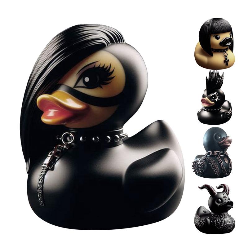 Death Rock Duck Statue Mysterious Devil Elements Devil Duck Ornaments Dashboard Car Interior Decoration Car Accessory