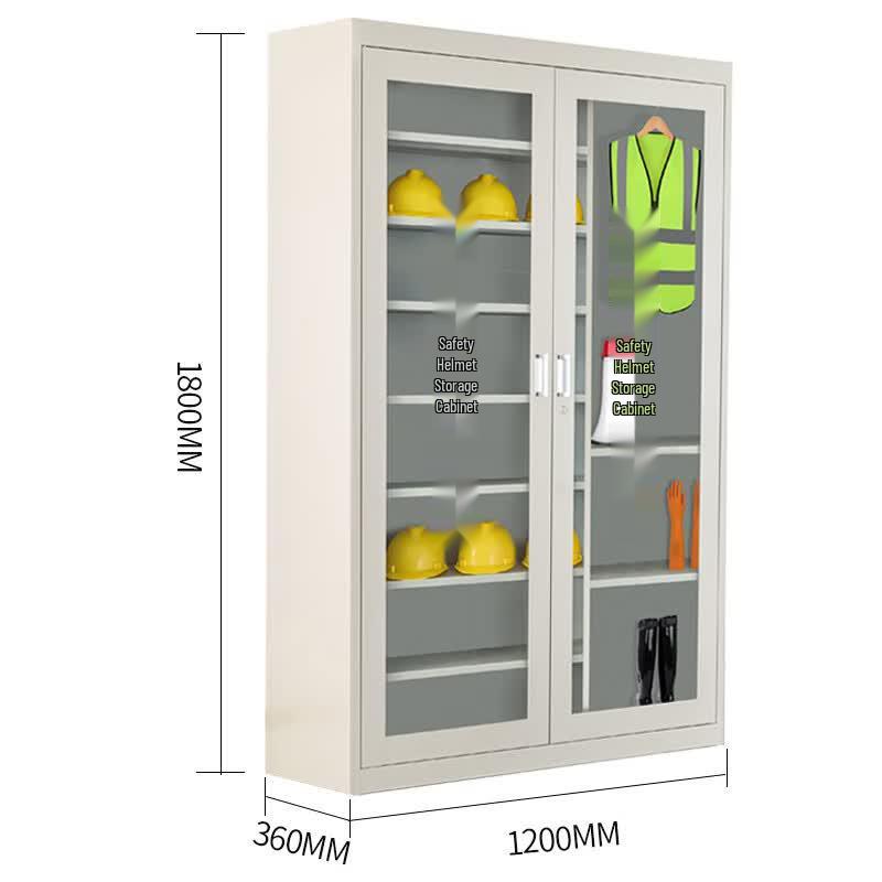 Industrial Steel Safety Helmet Storage Cabinet