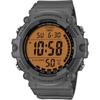 Мужские стандартные цифровые часы Casio AE-1500WHC-8AV Темно-серый Оранжевый ЖК-дисплей Импортная модель