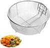Filter Basket Frying Basket Cooking Tool Stainless Steel Material Round Basket Cooking Accessory Deep Fryer Strainers