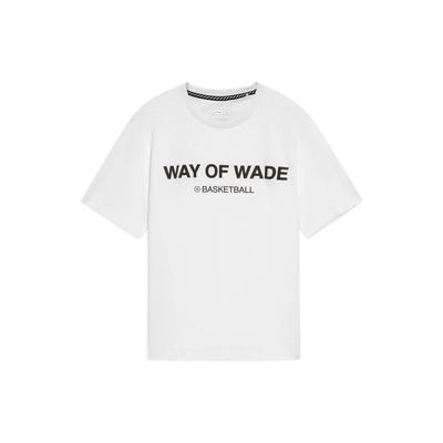 Повседневная футболка с буквенным принтом Wade Series, мужские топы, белая AHSS439-2