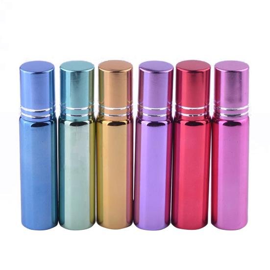 10ML Refillable Empty Roller Ball Bottle Glass Essential Oil Perfume Container