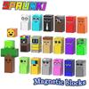 Magnetic Building Block Sprunki Magnet Cube Mine World Kid Gift Set for Boy Girl Children Age 3+ DIY Model STEM Sensory MusicToy
