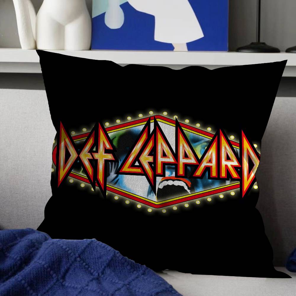 Classic Band Ddef LleppardS Maple Design Cushion Cover Happy Autumn Harvest Decor Holiday Decorati Pillow Cover
