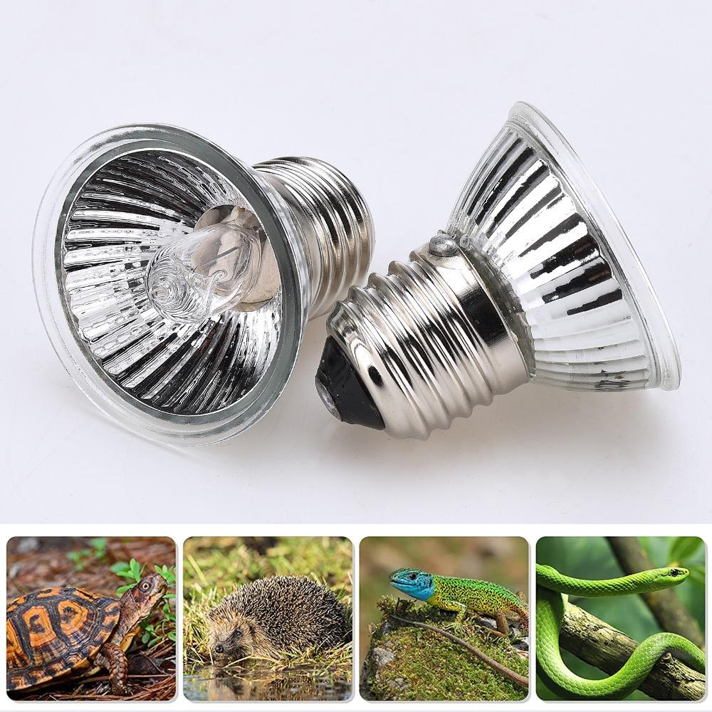 Silver UVA UVB Bulb Acrylic Reptile Heat Bulb Durable Heat Lamp Bulb Diurnal Reptile Habitat