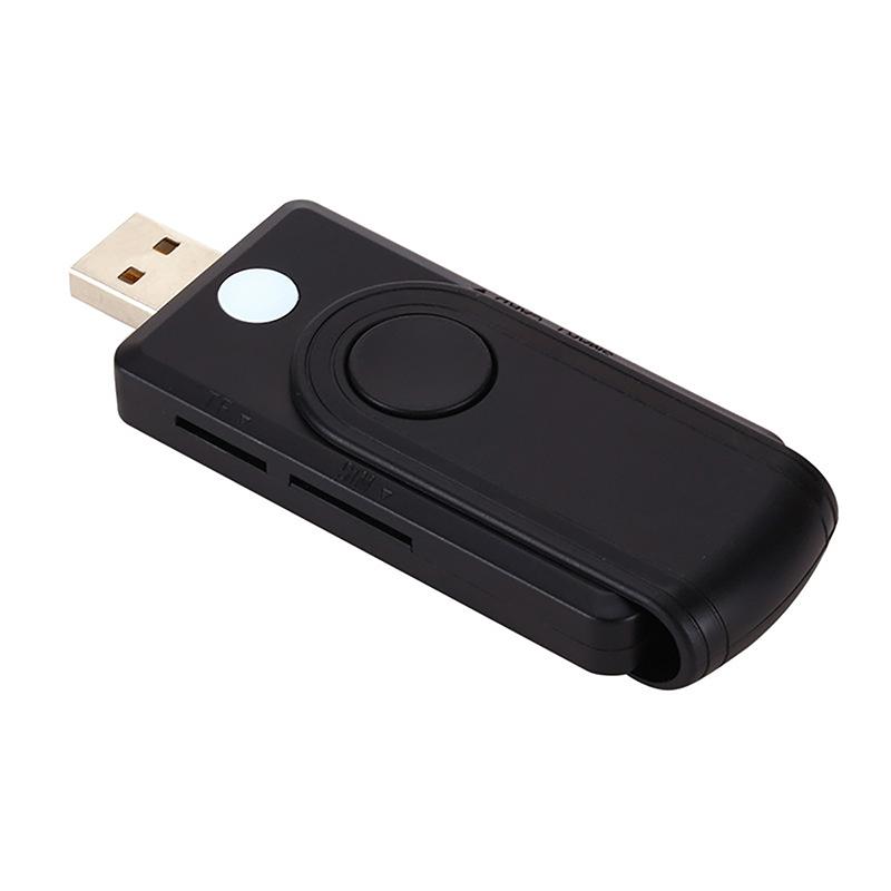 Windows 7 8 10 Linux ОС USB Сим-карта Смарт-карта Читатель Для Банковской Карты IC/ID EMV SD TF MMC Карты Читатель USB-CCID ISO 7816