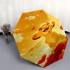 Lion King, Simba Themed Automatic Opening and Closing Umbrella, Brightly Colored 8-rib Portable Umbrella, Suitable for Men and Women, A Perfect Gift f