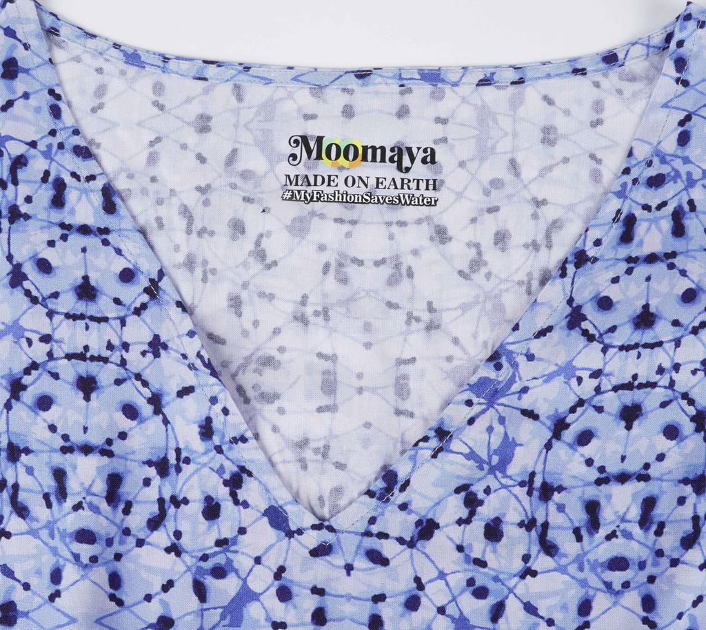 Moomaya Женский короткий кафтан с принтом, кимоно, накидка для купальника, пляжный кафтан