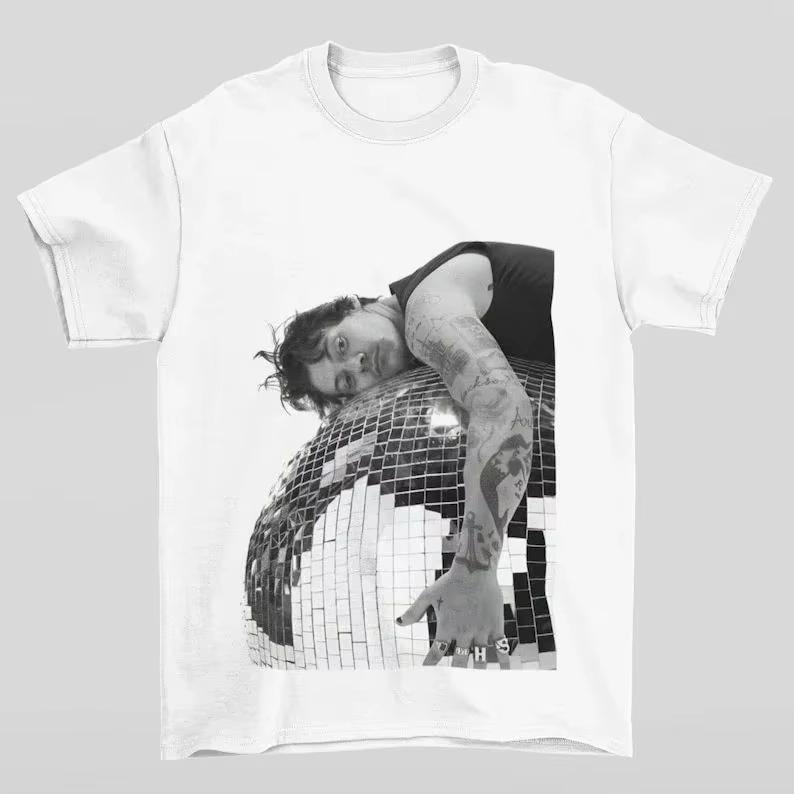 New Hip Pop Yk Tops Harry Styles Graphic Print Fashion Artist Popular Casual Tshirt Unisex Outdoor Recreation