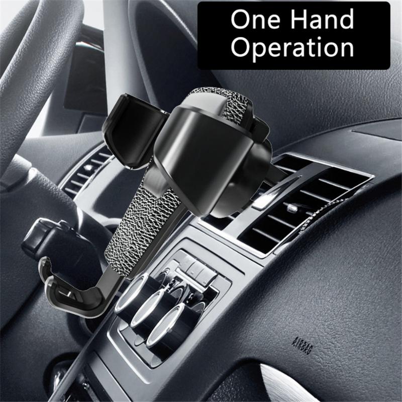Universal Gravity Auto Phone Holder Car Air Vent Clip Mount Mobile Phone Holder CellPhone Stand Support For iPhone For Samsung