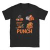 Baby Punch Monkey Love  Unisexs T Shirts  Vintage Tees Short Sleeve Round Neck TShirts Pure Cotton Graphic Printed Tops
