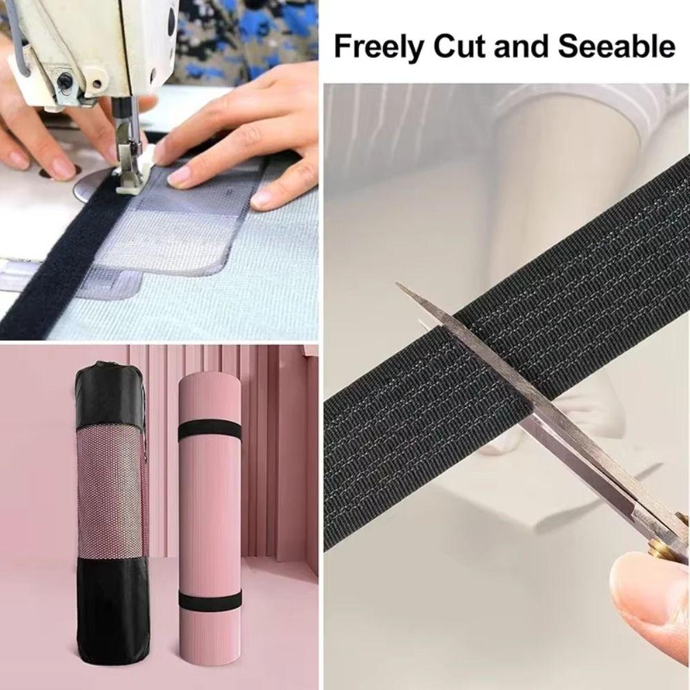 Free Cut Length Hook Loop Straps Reusable Cable Ties Fastener Self Adhesive Straps Securing Strap