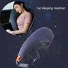 2022 New Car Seat Headrest Sleep Pillow Universal Creative Travel U-shaped Car Neck Pillows Auto Soft Sleeping Support 