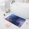 Впитывающий нескользящий коврик Дверной коврик Ванная комната Туалет Пол Душевая комната Коврик для ванной Современный кухонный коврик