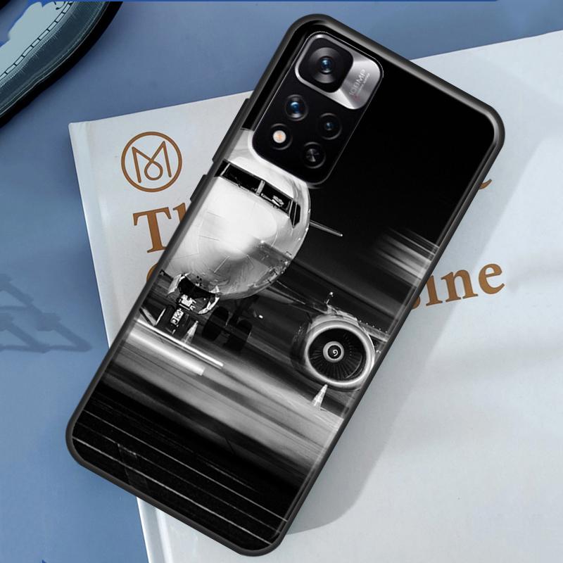 Кейс для путешествий с рисунком самолета для Xiaomi Redmi Note 13 12 11 9 10 14 Pro 9S 10S 11S 12S Redmi 14C 10C 12C 13C Чехол