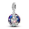 925 Silver Heart Beads DIY Jewelry Charms for Women Mothers Day Gift Bracelet Necklace Pendant