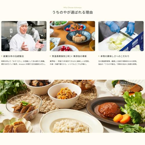 Uchino Family Trial Staple Food 1-Week Setuchipac Retort Side Dishes 7 Items Set Hospitality Selection Gold AwardUses Domestic VegetablesNo Coloring 1