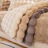 Thicken Imitation Rabbit Fur Recliner Sofa Cover Sofa Protective Blanket Non-slip Armchair Covers Plush Living Room Home Decor