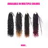 ALAN EATON 14 Inches 60g Synthetic Gradient Color Goddess Braids Crochet Curly Boho Braids Crochet Extension for Women 16 Strands/Pack