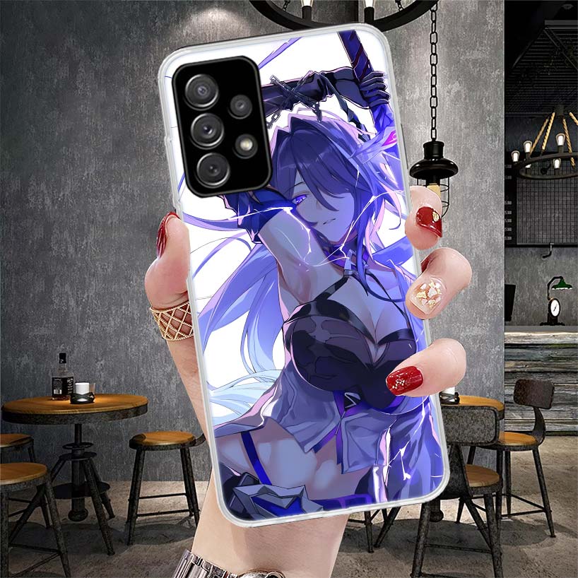 Чехол для телефона Honkai Star Rail Acheron для Samsung Galaxy A71 A51 A41 A31 A21S A11 A70 A50 A40 A30 A20E A10S A20S A6 A7 A8 A9 + Sof