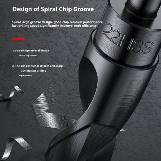 Drill Bit 118-Degree Point Angle Wear-Resistant Rust-proof Widely Used High Speed Steel DIY Drill Bit Woodworking Tool