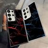 Красный чехол-бампер 'Red Lightning' для Samsung Galaxy S25 S23 Ultra Note 20 Ultra S21 S25Edge S23 S20 Plus S22 S24 FE