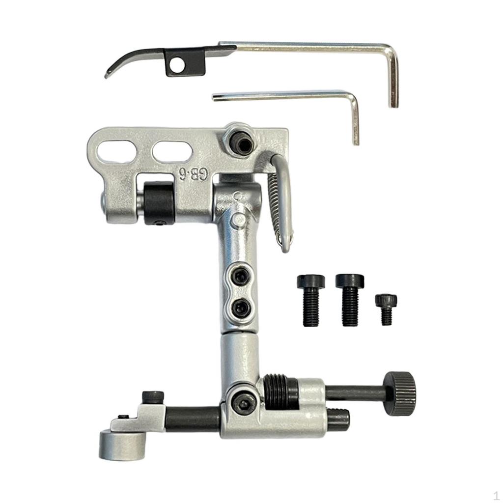 Durable Suspended Edge Guide with Adaptor Bracket Adjustable Hinge Roller Ruler Set for Sewing