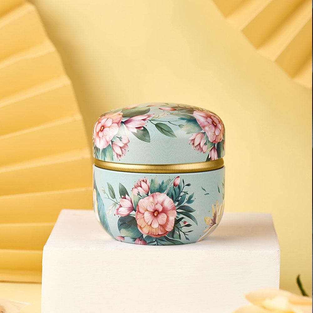 Portable Snacks Candy Round Small Storage Box Packaging Box Tea Cans Containers Tin Plate Canister