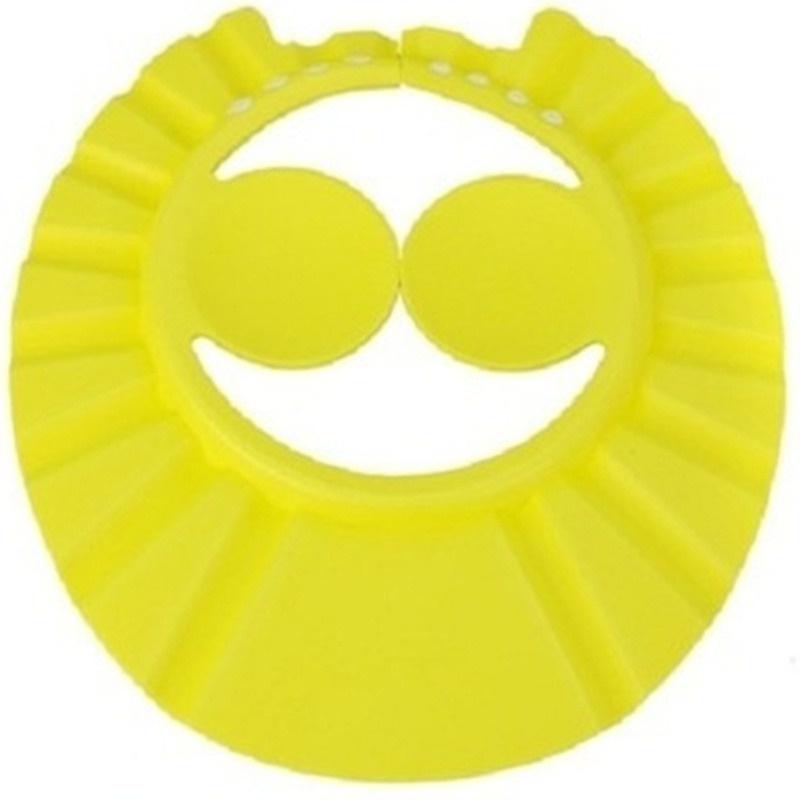 Детская безопасная шапочка для купания с шампунем, защита для ванны, регулируемая мягкая шапочка для мытья волос, детская шапочка для купания