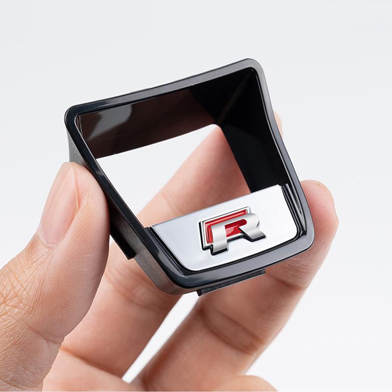 2026 New For VOLKSWAGEN VW Senior R Rline Logo Car Steering Wheel Trim ABS Plating Stickers Accessories For Volkswagen GTI Polo