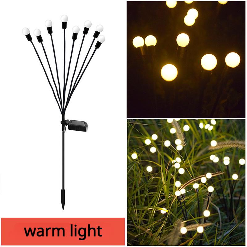 Солнечная лампа-светлячок, уличная водонепроницаемая светодиодная садовая лампа для лужайки, тряска ветра, солнечный свет, пейзаж, украшение двора, террасы