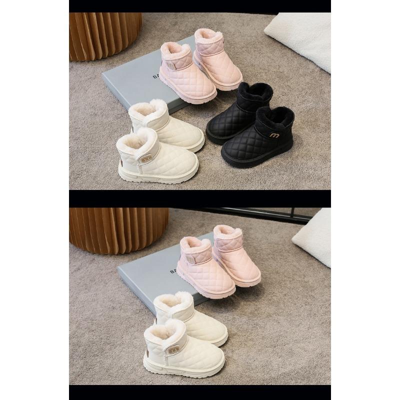 Korean Version of Fashion Children's Snow Boots Winter New Short Boots Piled Thickened Cotton Boots Snow Cotton