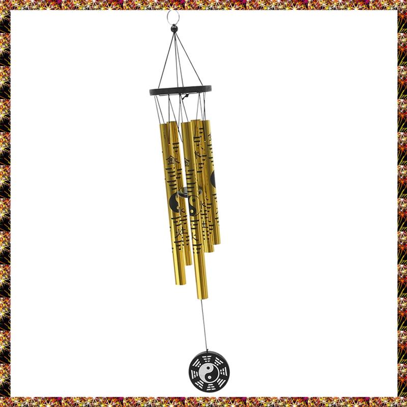 Small Bagua Wind Chime Pendant Retro Metal Wind Chime Lucky Wind Chime Garden Memorial Wind Chimes