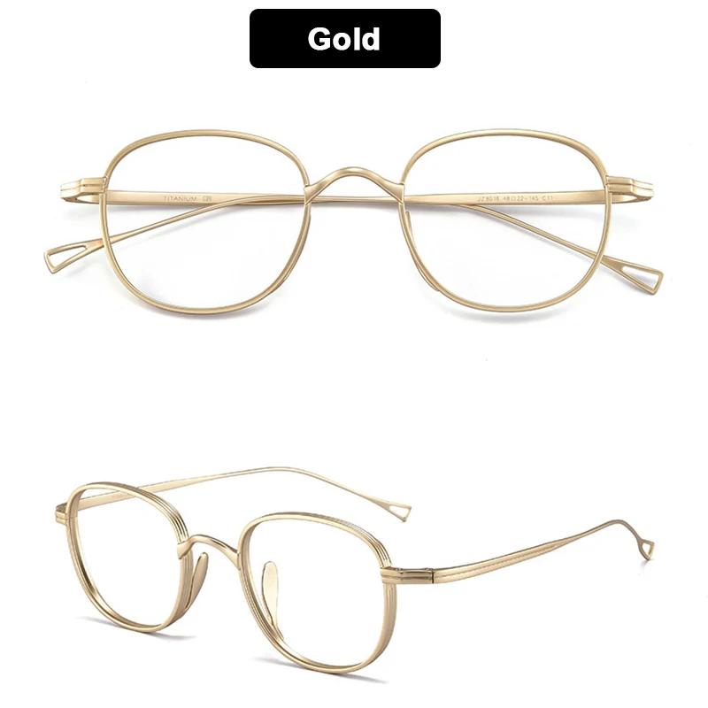Japan Style Retro Design Glasses Pure Titanium Handmade Luxury Brand Replica Women Men Frame Photochromic Eyeglasses