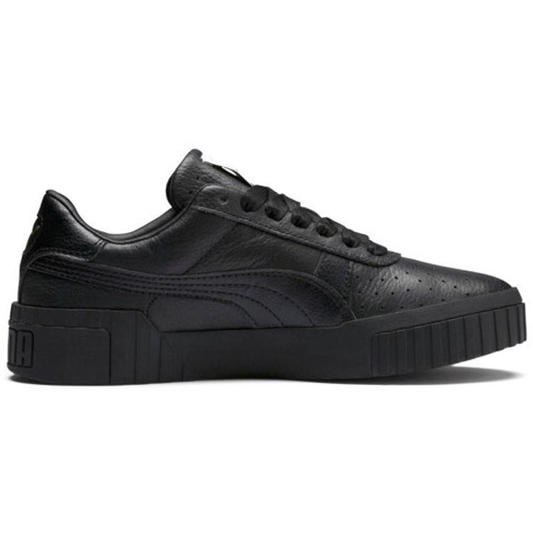 PUMA Cali Thick Sole Low Tops Casual Skateboarding Shoes Black Women's (Unisex) Skateboard Shoes 369155 05