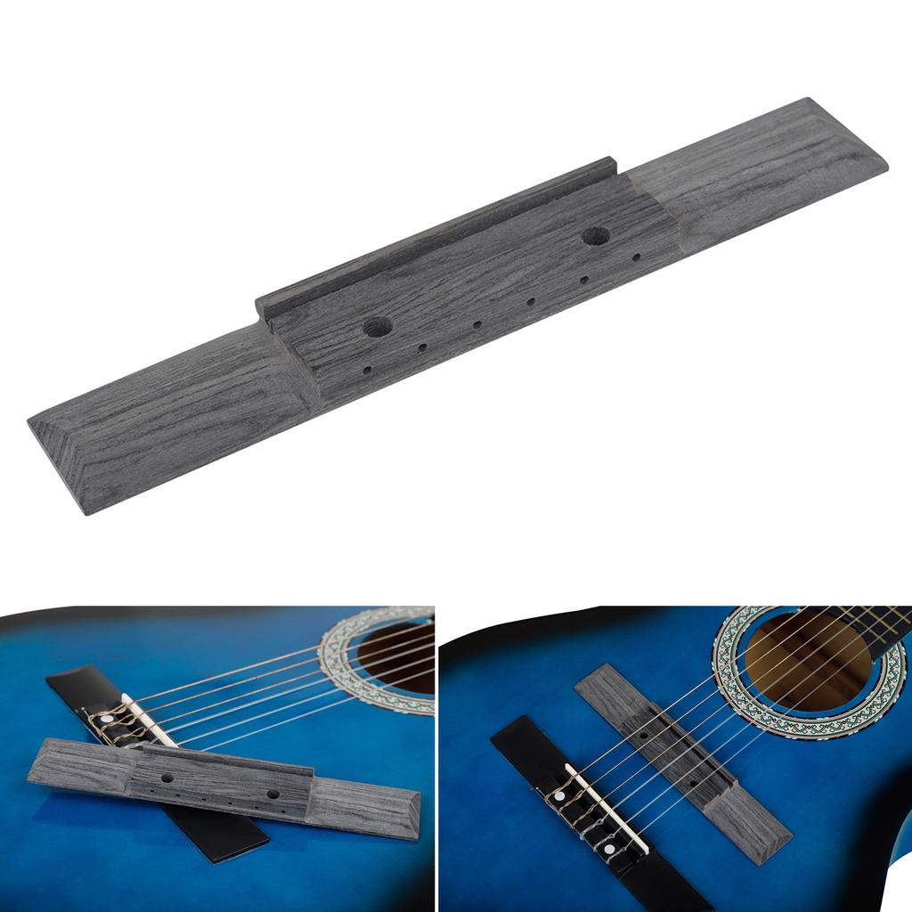 Фолк-гитара 6 отверстий Кодовый бридж Замена акустической гитары Палисандровый бридж Универсальный размер классической гитары Бридж