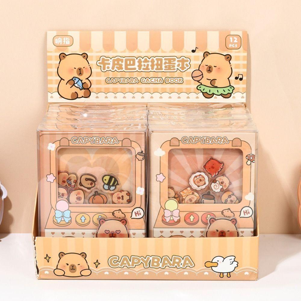 Gashapon Mahines Small Notepad Shaking Square Writing Pad Portable Capybara Notebook  Student