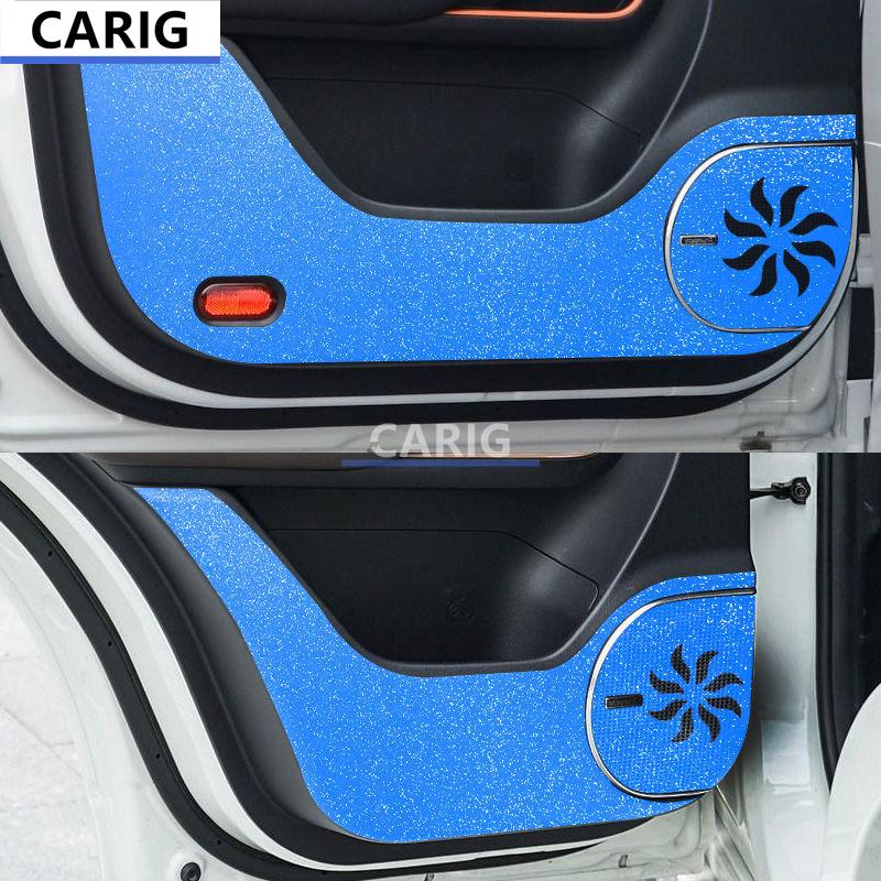For GAC MOTOR TRUMPCHI GS3 17-22 Door Anti-kick Sticker Modified Carbon Fiber Interior Car Film Accessories Modification