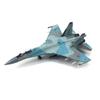 1:100 Metal Blue SU-35 Super Flanker Heavier Aircraft Model Simulation Fighter Aviation Military Science Display Model