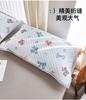 Yongyouwan Summer Cooling Silk Quilted Cotton Strap Pillow Towel, Sweatproof, Stainproof, Anti slip Pair Set
